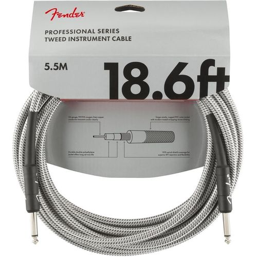 cumpără Cablu pentru AV Fender Prof. Cable WHITE 18,6 în Chișinău 