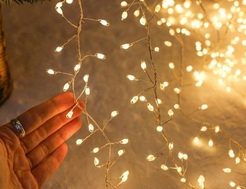 cumpără Ghirlandă Promstore 56501 Luminite de Craciun Dense, 240BigmicroLED alb-cald, 2.4m, in/out în Chișinău 
