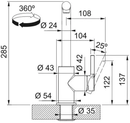 cumpără Bateria bucătărie Franke 115.0728.489 Lina L Avena în Chișinău 