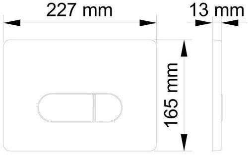 купить Кнопка смыва Visam 228-003 SIENA (белый) в Кишинёве 