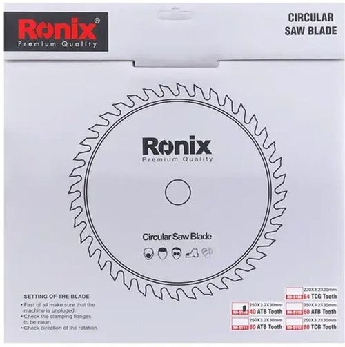cumpără Disc de tăiere Ronix RH-5109 Pânză circulară lemn ATB 250x40T în Chișinău 