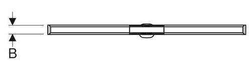 cumpără Trap de duș Geberit Rigola dus CleanLine 30-90cm cadru cromat 154.450.KS.1 în Chișinău 