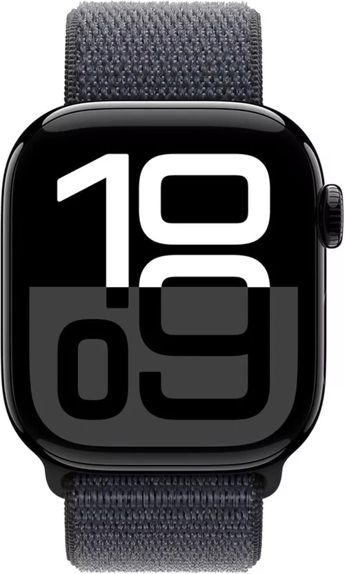 cumpără Ceas inteligent Apple Watch Series 10 GPS 42mm Jet Black Aluminium Case with Ink Sport Loop MWWG3 în Chișinău 