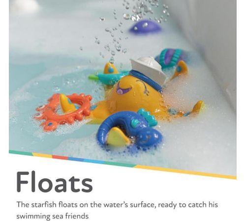 cumpără Jucărie de baie Nuby ID6270 Игрушка для ванны Starfish 18m+ în Chișinău 