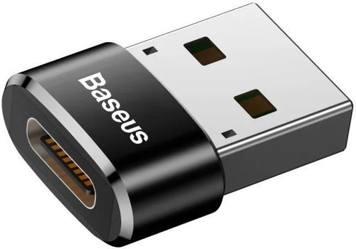 купить Переходник для IT Baseus CAAOTG-01, OTG Mini Type-C to USB-A 3.1, Black в Кишинёве 