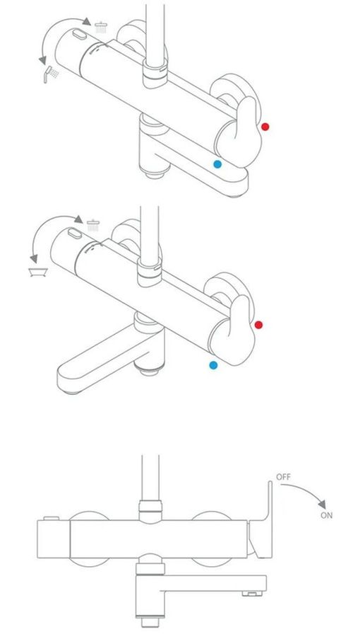 купить Душевая панель Ravak DS cu pipa chrome DS 092.00 (X07P642) в Кишинёве 