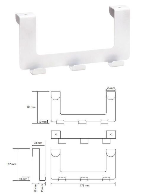 купить Вешалка для ванной Bemeta White triplu 101106224 в Кишинёве 
