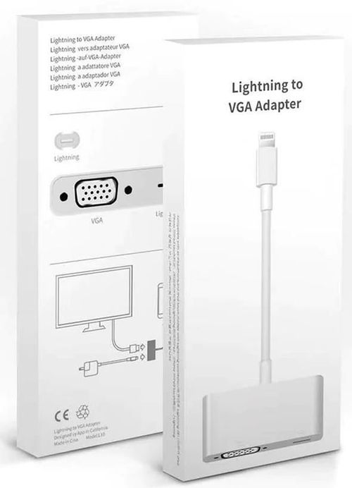 купить Адаптер для мобильных устройств Apple Lightning to VGA MD825 в Кишинёве 