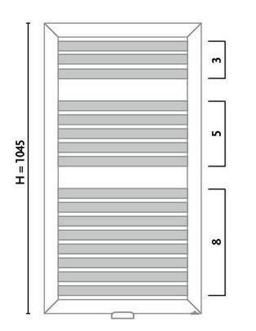 купить Полотенцесушитель Gorgiel ALLIUM AAL 100/55 Graphit matt 06 (66) в Кишинёве 