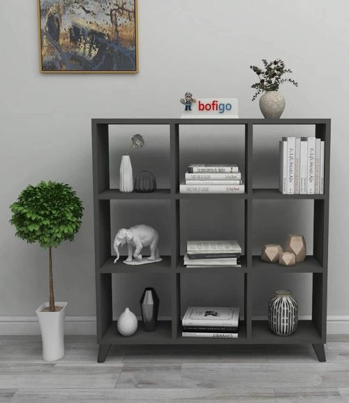 купить Офисный стеллаж Nex Home Квадрат, 88x19,7x100 см, Антрацит (15-08-08) в Кишинёве 