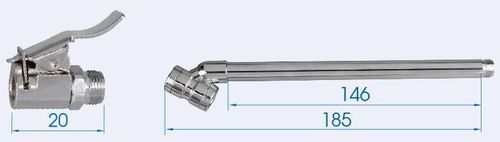 cumpără Pistol pneumatic King Tony 9BM2210A пистолет подкачки шин 15 Бар, Φ13x400/ 180 мм în Chișinău 