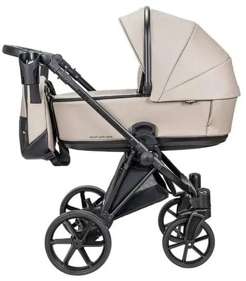 cumpără Сărucior pentru copii Angelina Carucior 2in1 Enigma Eco Leather Beige Ecco-14 în Chișinău 