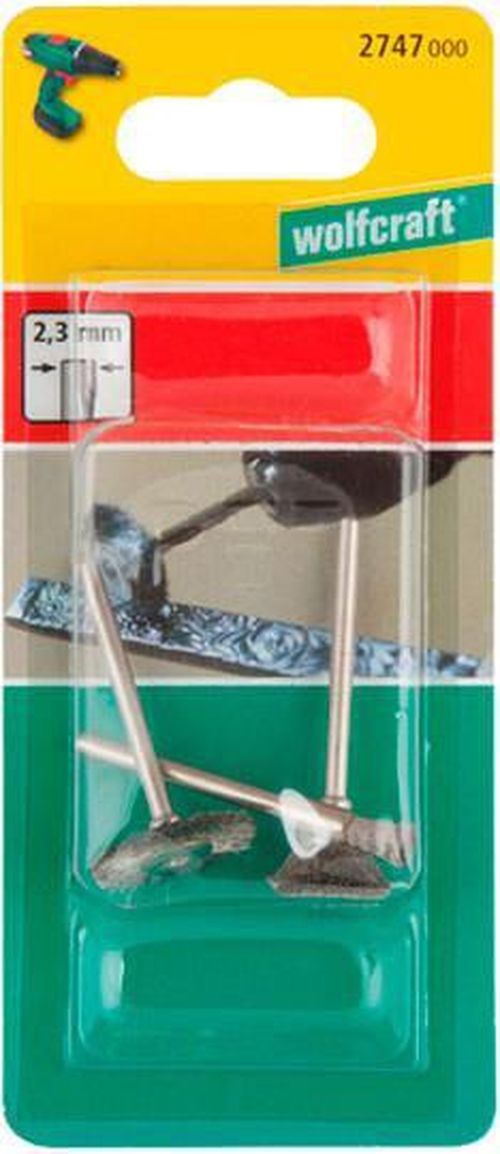 купить Набор головок, бит, насадок Wolfcraft Набор мини-щёток из нержавеющей стали 2747000 в Кишинёве 