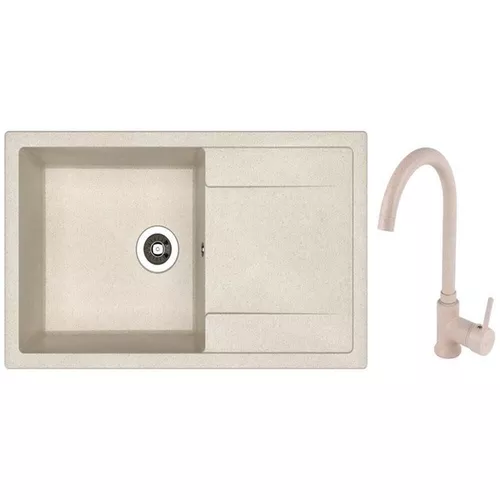 купить Мойка кухонная со смесителем Dr.Gans Techno 860 + SanDonna F 7073 bej в Кишинёве 