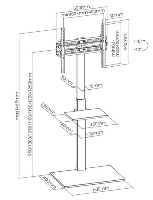 cumpără Suport TV de perete Gembird TVS-55T-02 în Chișinău 