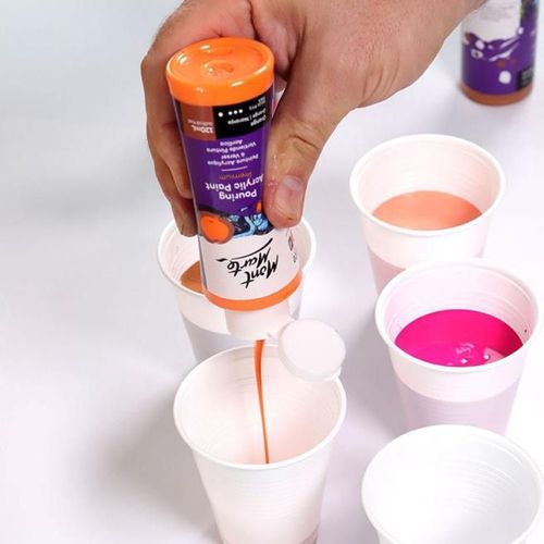 купить Набор для творчества Mont Marte PMPP4002 Set vopsele acrilice in flacon 120ml x 4buc, Coral в Кишинёве 