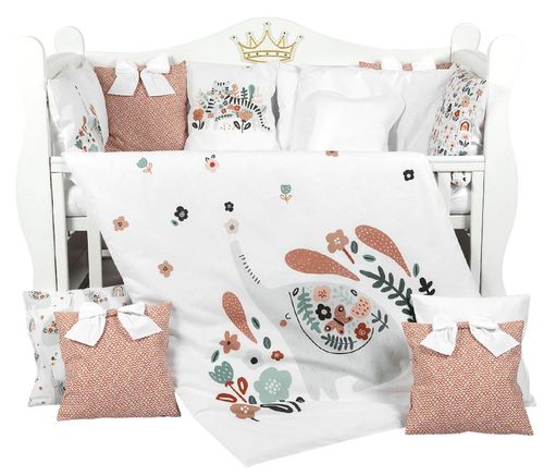 cumpără Lenjerie de pat pentru copii PernaMea Set lenjerie 8 piese Premium Elefant (PM.105896/4) în Chișinău 