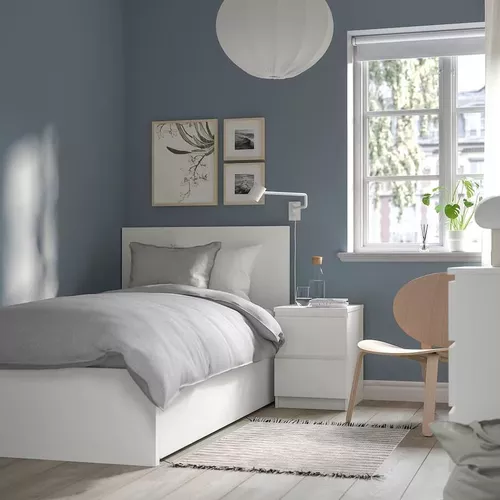 купить Кровать Ikea Malm Luroy 2 ящика 90х200 White в Кишинёве 