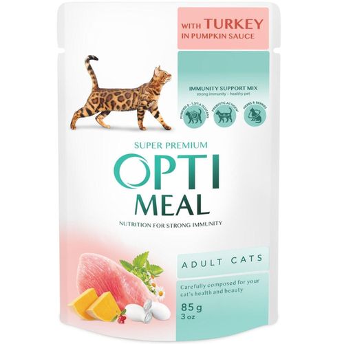 купить Корм для питомцев Optimeal 24231040 Plic pisici curcan-sos dovleac 12x85g в Кишинёве 