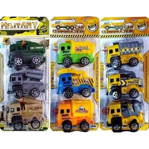 cumpără Mașină Promstore 37670 Набор машинок строительных, военных 3шт în Chișinău 
