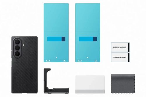 купить Чехол для смартфона Samsung EF-KF976 Galaxy Fold8 Ultra Carbon Magnet Case Black в Кишинёве 