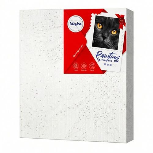 cumpără Tablou pe numere Ideyka KHO4391 40x40cm Eco, Ochi aramii în Chișinău 