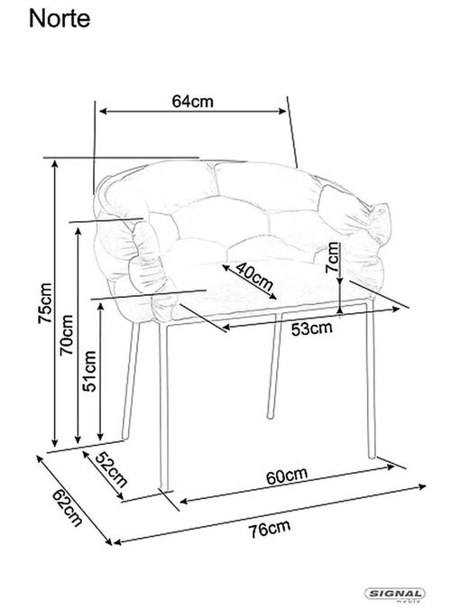 купить Стул Signal Norte velvet czarny stelaz/curry bluvel 68 в Кишинёве 