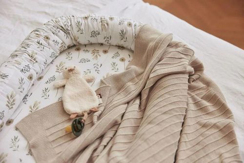 cumpără Set de perne si plapume Jollein 516-522-67011 Paturica Pure Knit Nougat GOTS, 100x150 cm în Chișinău 