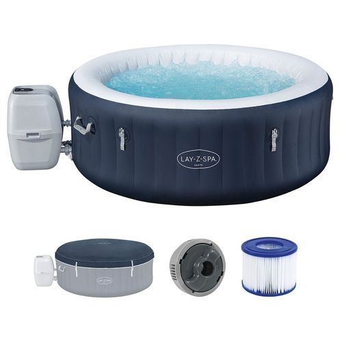cumpără Piscină cu jacuzzi Bestway 6001C Lay-Z-Spa Miami EnergySense AirJet 4 Dark Blue Round 180x66cm în Chișinău 