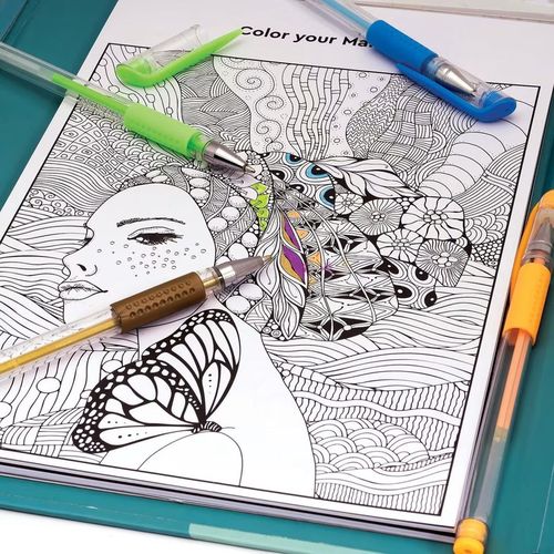 купить Набор для творчества As Kids 1038-11040 Happi Hobbi Art Journal Fluo Pen в Кишинёве 
