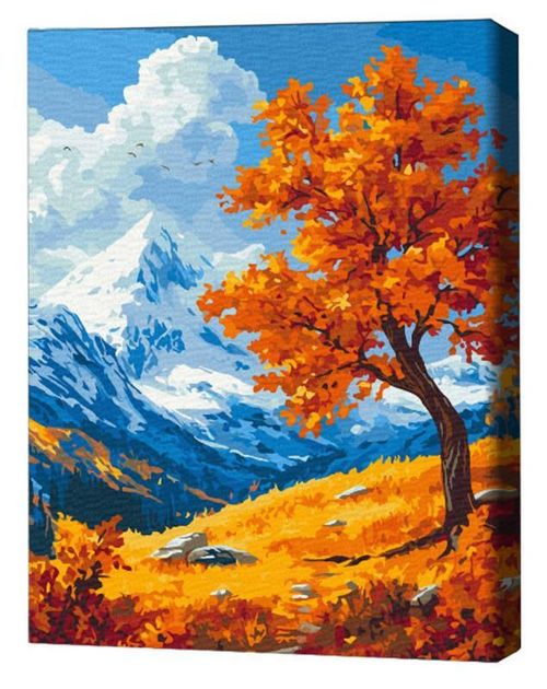 cumpără Tablou pe numere BrushMe BS54396FC 40х50сm (fără cutie) Peisaj de toamnă în Chișinău 