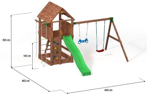 cumpără Teren de joacă Fungoo FORTRESS Move+ teak painted în Chișinău 