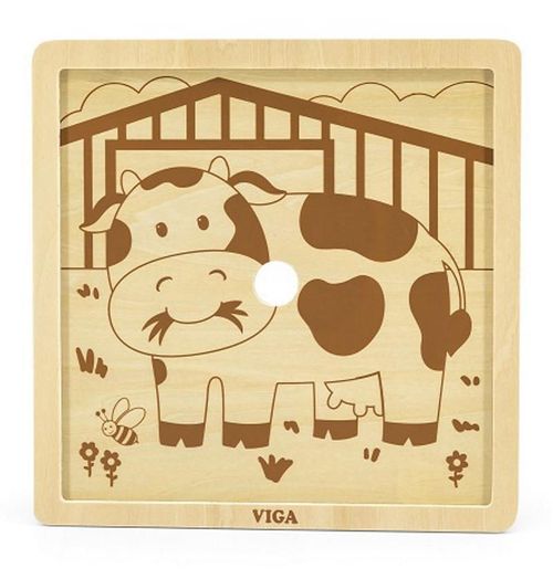 cumpără Puzzle Viga 51438 9-Piece-Puzzle Cow în Chișinău 