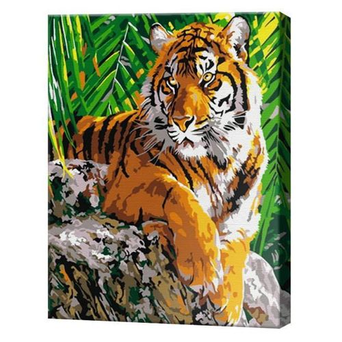 купить Картина по номерам Art Gallery CX4267 20x30cm Tigru in jungla в Кишинёве 