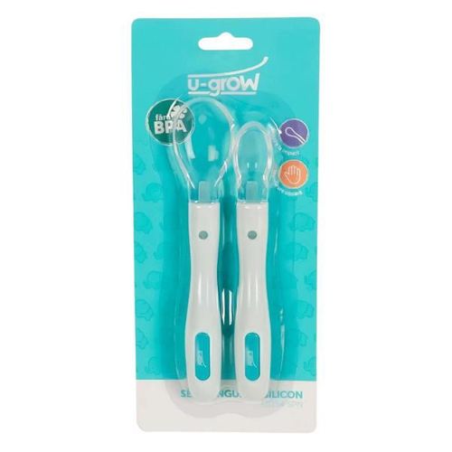 cumpără Seturi pentru hrănire bebelușilor U-Grow U1154-SPN Set 2 lingurite silicon în Chișinău 