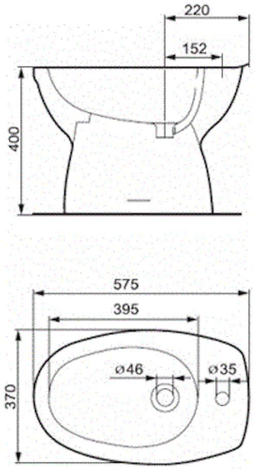 cumpără Bideu Cersanit Eko 2000 K07-017 în Chișinău 