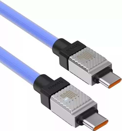 купить Кабель для моб. устройства Baseus CAKW000203 CoolPlay Series Type-C to Type-C 5A 100W 1m, Blue в Кишинёве 