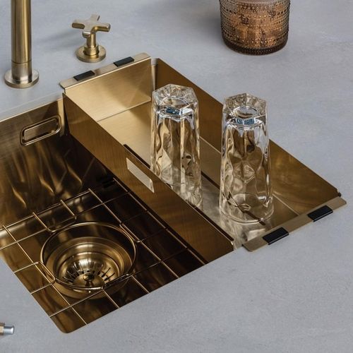 cumpără Accesoriu pentru chiuvete de bucătărie Reginox R30653 Bottom grid Gold în Chișinău 