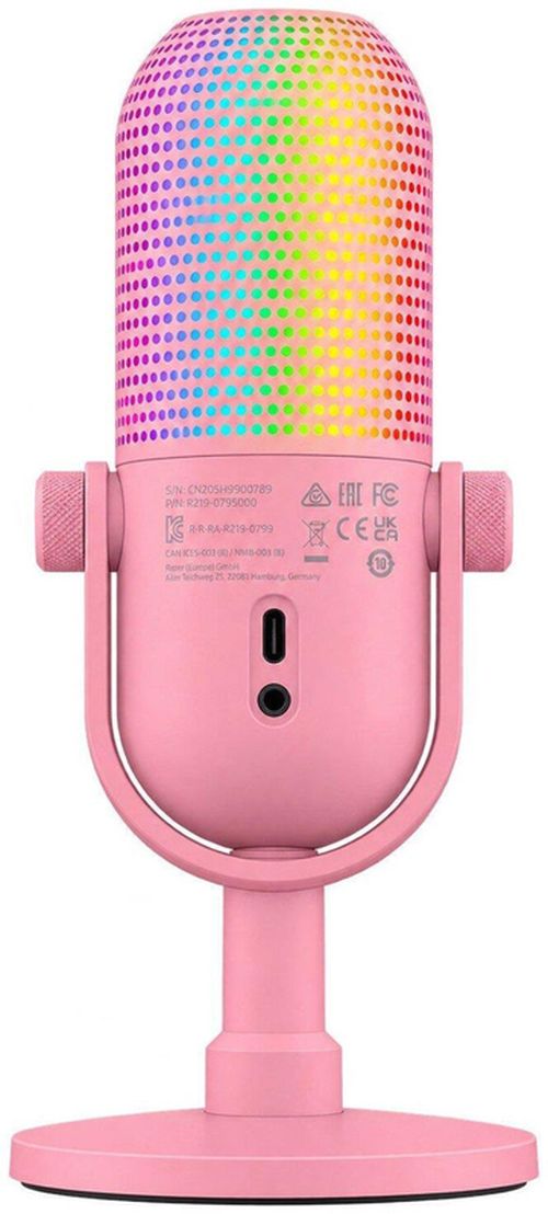 cumpără Microfon pentru PC Razer RZ19-05990300-R3M1 Seiren V3 Chroma 32-Bit DSP RGB Quartz Edition în Chișinău 