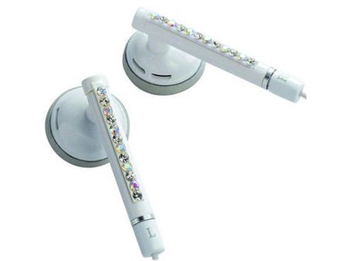 купить E11011 ELECOM WAND "Gem Drops" Jewel Type Stereo Headphones - (White, Opal white), 20 Hz to 20 kHz, 32 Ohm, 104 dB/1 mW (mini casti/мини наушники) в Кишинёве 