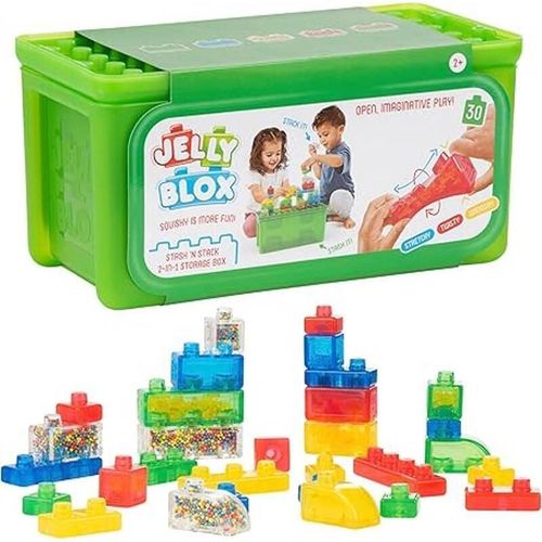 купить Конструктор miscellaneous 931693 Jelly Blox Stash&Stack 2in1 Storage Case в Кишинёве 