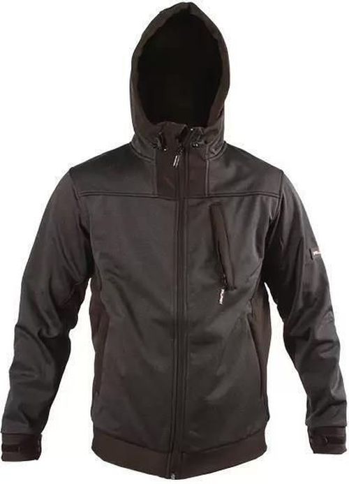 cumpără Îmbrăcăminte de lucru Profmet 365601 Jachetă, M, cu glugă, cu membrană TPU 300gsm, 100% poliester(softshell), negru în Chișinău 