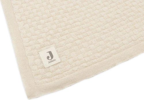 cumpără Set de perne si plapume Jollein 516-522-67080 Paturica Weave Knit Merino wool Oatmeal, 100x150 cm în Chișinău 