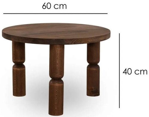 купить Журнальный столик Trendy Ida 60, Орех в Кишинёве 