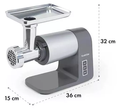 купить Мясорубка электрическая Klarstein Mett Max 10034244 Silver/Grey в Кишинёве 