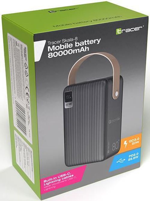 купить Аккумулятор внешний USB (Powerbank) Tracer SKALA-8 80000mAh в Кишинёве 