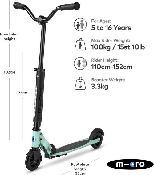 купить Самокат Micro SA0228 Sprite Deluxe Mint в Кишинёве 