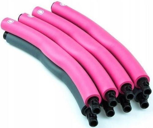 cumpără Echipament de gimnastică Thunder Cerc Hula-Hop, D95, 0,95kg, Pink-Grey (PA038-PINK) în Chișinău 