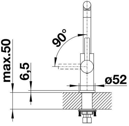 купить Смеситель кухонный Blanco Lanora (523122) в Кишинёве 