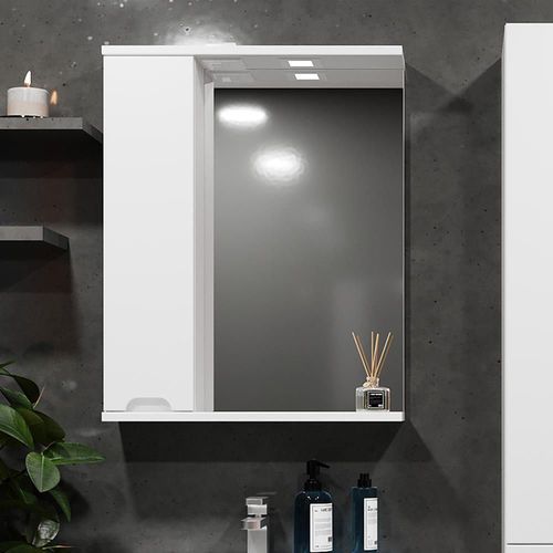 cumpără Oglindă baie Bayro Etna 700x750 левый белый мат în Chișinău 